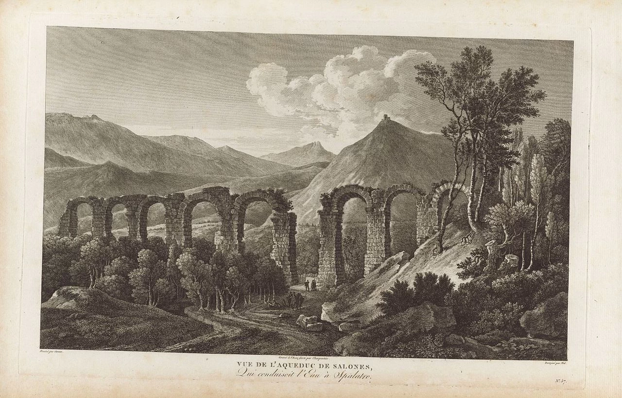 Veduta dell'acquedotto di Saloni